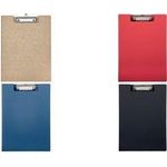 MAUL Klemmbrett-Mappe MAULbalance, Karton, schwarz stabiler Karton kaschiert mit naturbelassenem Kraftpapier, - 1 Stück (2382090)