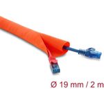 Delock Kabelschutzschlauch selbstschließend 2 m x 19 mm orange (19019)