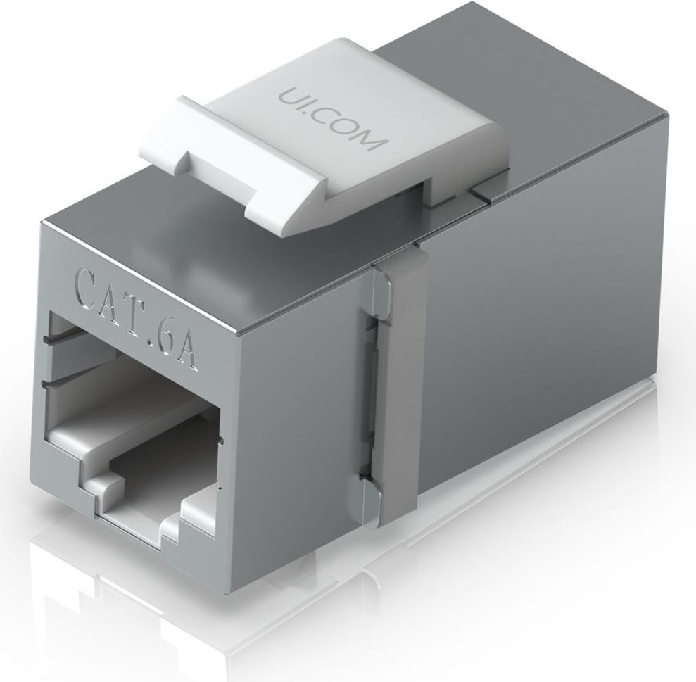 Ubiquiti Cat6A Keystone Coupler 12er Pack UACC-Keystone-Coupler-C6A Edelstahl Pass-Through (UACC-Keystone-Coupler-C6A)