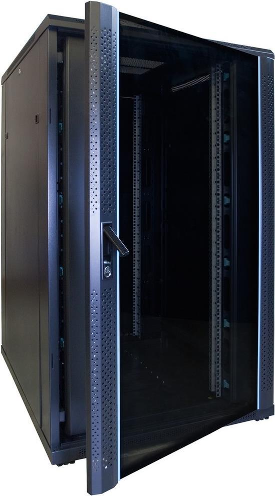 DSIT 27 HE 19” Serverschrank, mit Glastür (BxTxH) 800 x 1000 x 1400mm (DS8027)
