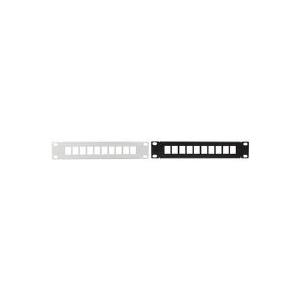 LogiLink 25,40cm (10") Keystone Patch Panel, lichtgrau für 10 Keystone Module, zum Einbau in LogiLink Wandschränke, - 1 Stück (ACT107)