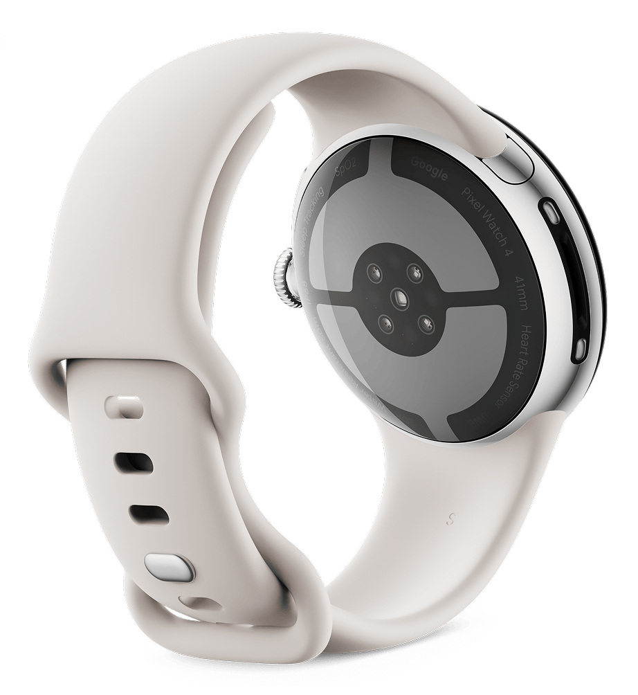 Google Pixel Watch 4 41 mm Wear OS 6.0 GPS 32 GB Silber