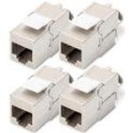 DIGITUS CAT 6A Keystone Jack shielded 4 pcs. tool free connection (DN-93615-4)