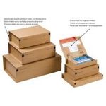 ColomPac Paket-Versandkarton "POST", Größe: SL, braun Innenmaße: (B)300 x (T)212 x (H)43 mm - 20 Stück (CP 066.04)