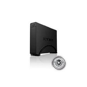 ICY BOX SATA-Aluminium-Gehäuse IB-366StU3+B, 8,90cm (3.5"), USB 3.0, schwarz Lüfterloses Gehäuse mit USB 3.0 Anschluss zum Einbau von 8,90cm (3.5") SATA-Festplatten (IB-366StU3+B)