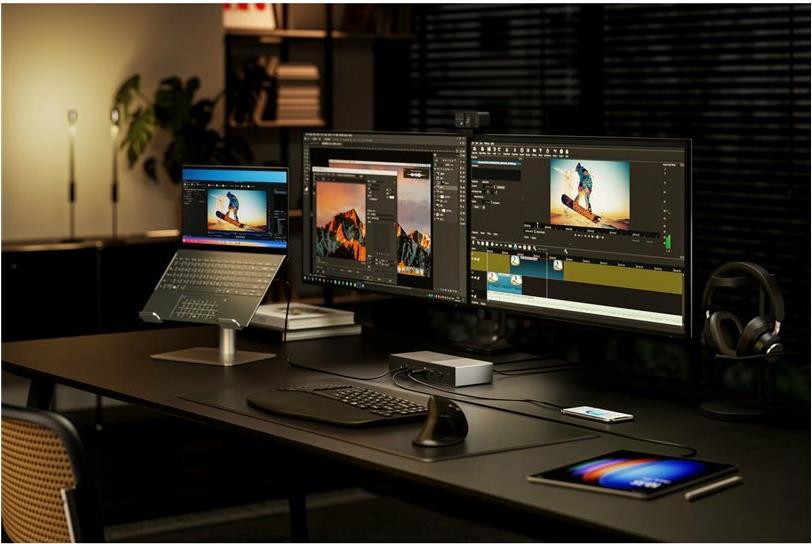 Kensington SD5000T5 EQ Thunderbolt 5 Dockingstation Schwarz, Silber