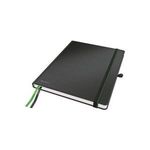 LEITZ Notizbuch Complete, iPad Format, kariert, schwarz 80 Blatt, 96 g/qm, elfenbein Papier, Lederoptik, Touch-and- (4473-00-95)