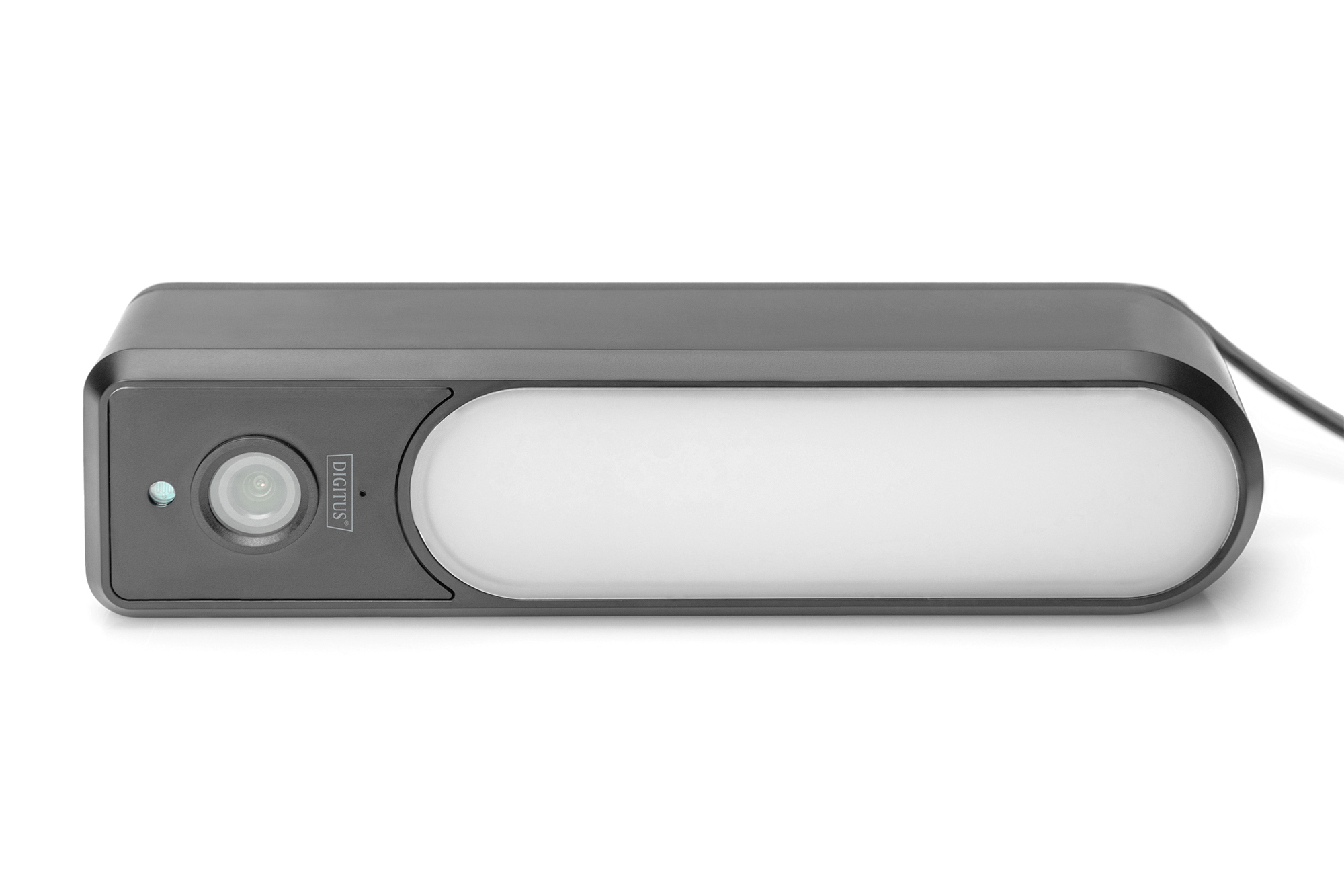 Digitus Smarte Full HD-Außenkamera mit LED-Flutlicht und WLAN, 1920 x 1080, IP65, Nachtsicht, Sprachsteuerung, Schwarz