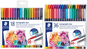 36 STAEDTLER 3001 Brush-Pens farbsortiert (3001 TB36)