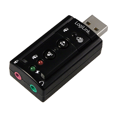LogiLink UA0078 USB 2.0 Soundkarte 7.1 Schwarz