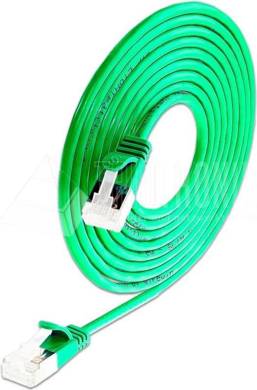 Wirewin Lightpatchkabel rund U/FTP Cat 6a grün 0,25m Slim Lightpatchkabel rund, geschirmt, PoE, flexibles und dünnes Kabel für besondere Einsatzzwecke (PKW-LIGHT-STP-K6A 0.25 GN)