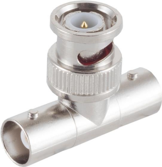 ShiverPeaks S/CONN maximum connectivity Adapter Video/ Audio-T - Adapter, 1 BNC Stecker auf 2 BNC Kupplungen (98820)