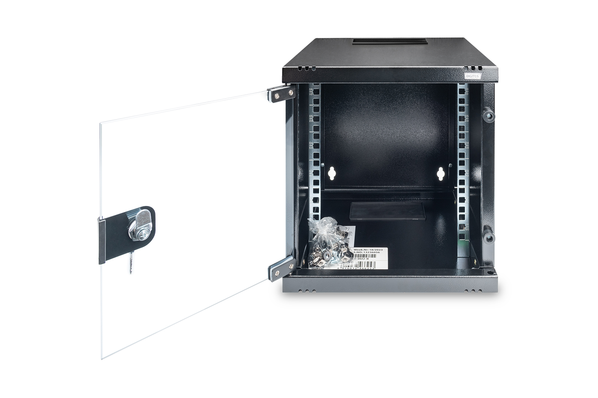 Digitus DN-10-06U-B Wandgehäuse 10" 6 HE 312x300 mm Schwarz
