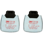 3M Secure Click Partikelfilter P3 R mit Aktivkohle D3138 2 St. (D3138)