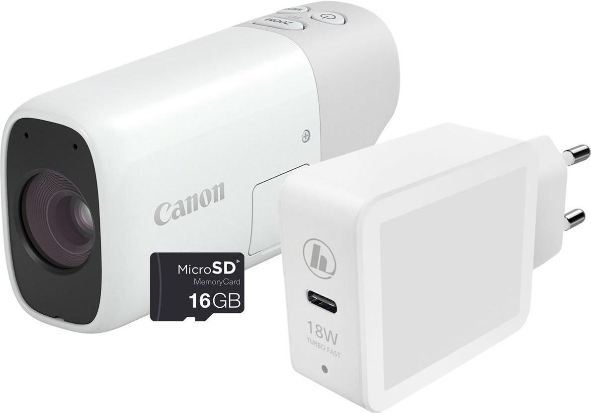 Canon PowerShot Zoom Essential Kit weiss (4838C014)