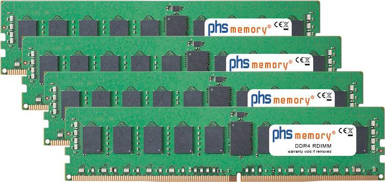 PHS-memory 64GB (4x16GB) Kit RAM Speicher für Apple iMac Pro '10-Core' 3.0GHz 68,60cm (27")  (5K, Late 2017) DDR4 RDIMM 2666MHz PC4-2666V-R (SP258396)
