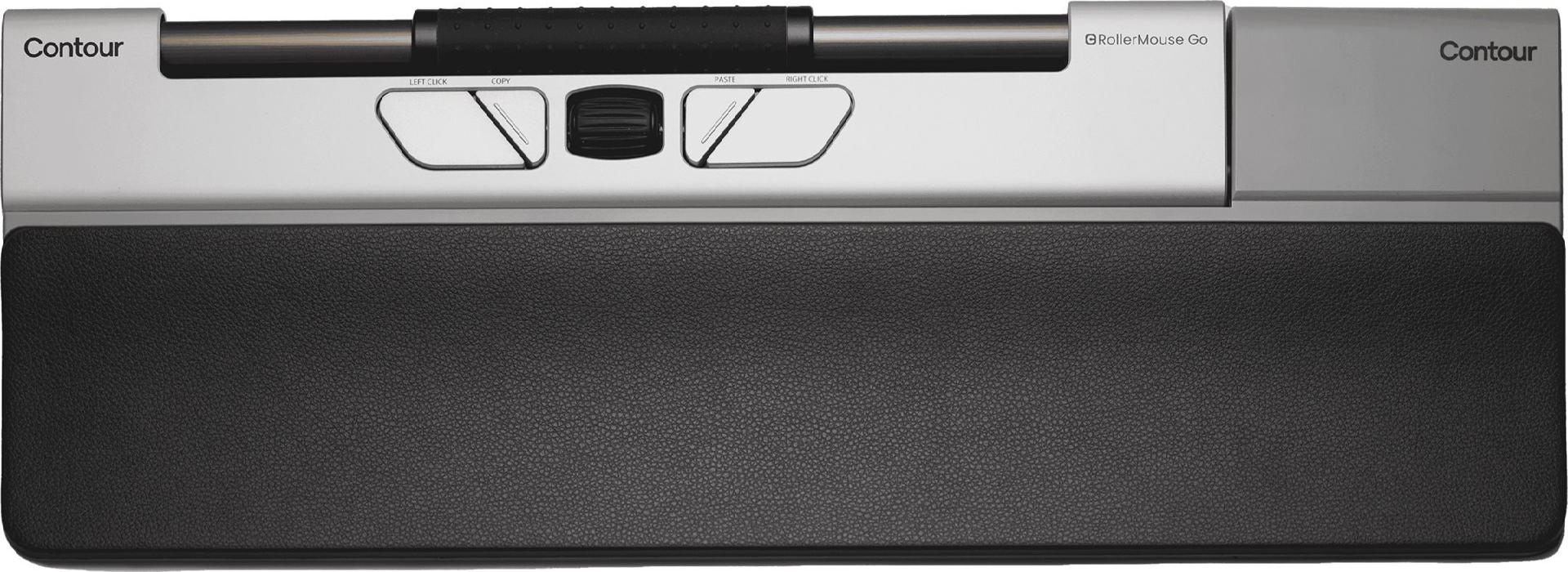 Contour RollerMouse Go + Dock Zentrale Maus Schwarz, Silber