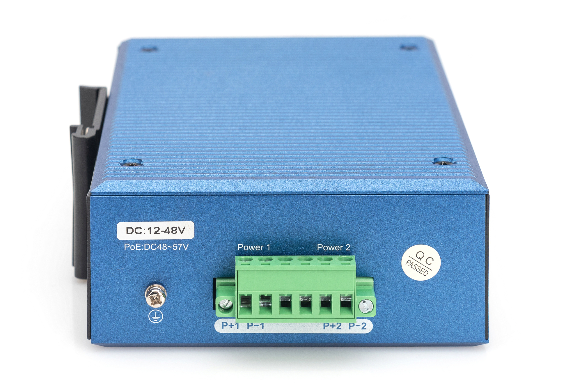 DIGITUS DN-651146 Industrial Switch 8 x 10/100 + 2 x Gigabit SFP Schwarz, Blau
