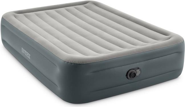 Intex 64126ND QUEEN ESSENTIAL REST AIRBED WITH FIBER-TECH RP (w/220-240V Internal Pump) Grau (64126ND)