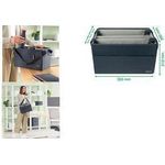 Esselte Leitz Laptoptasche Desk Sharing kompakt Stoff samtgrau 65760089 bis 35.6 cm 14 (65760089) (geöffnet)