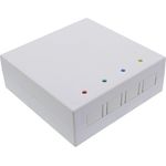 InLine FTTH Leerbox für bis zu 4x LC Duplex / 4x SC Simplex - Aufputz 80mm weiß (88111)