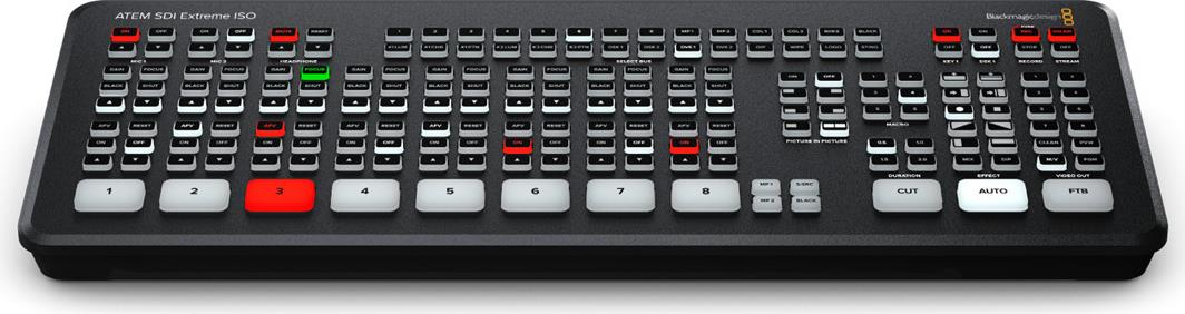 Blackmagic Design ATEM SDI Extreme ISO Live-Produktionsmischer Full HD Schwarz