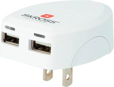 Skross 1.302730-E USB-Ladegerät Steckdose Ausgangsstrom (max.) 2.4 A 2 x USB (1.302730-E)