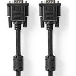 Nedis VGA-Kabel| VGA Stecker|| Vernickelt| Maximale Auflösung 1280x768| (CCGL59000BK20)