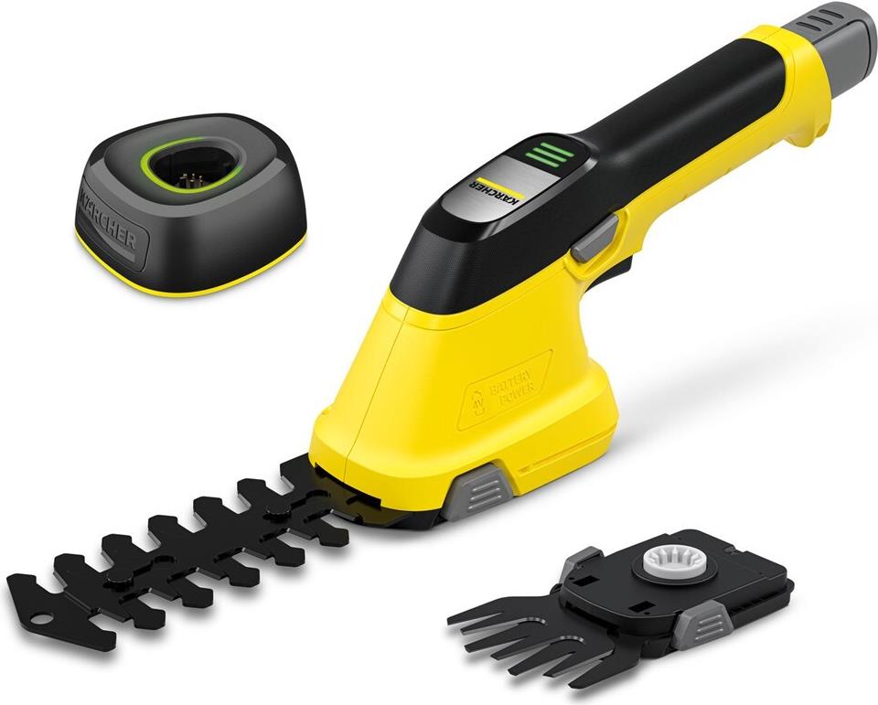 Kärcher Home & Garden GSH 4-4 Plus Battery Set Akku Gras- und Strauchschere inkl. Akku, inkl. Ladegerät 4 V Li-Ion (1.445-321.0)