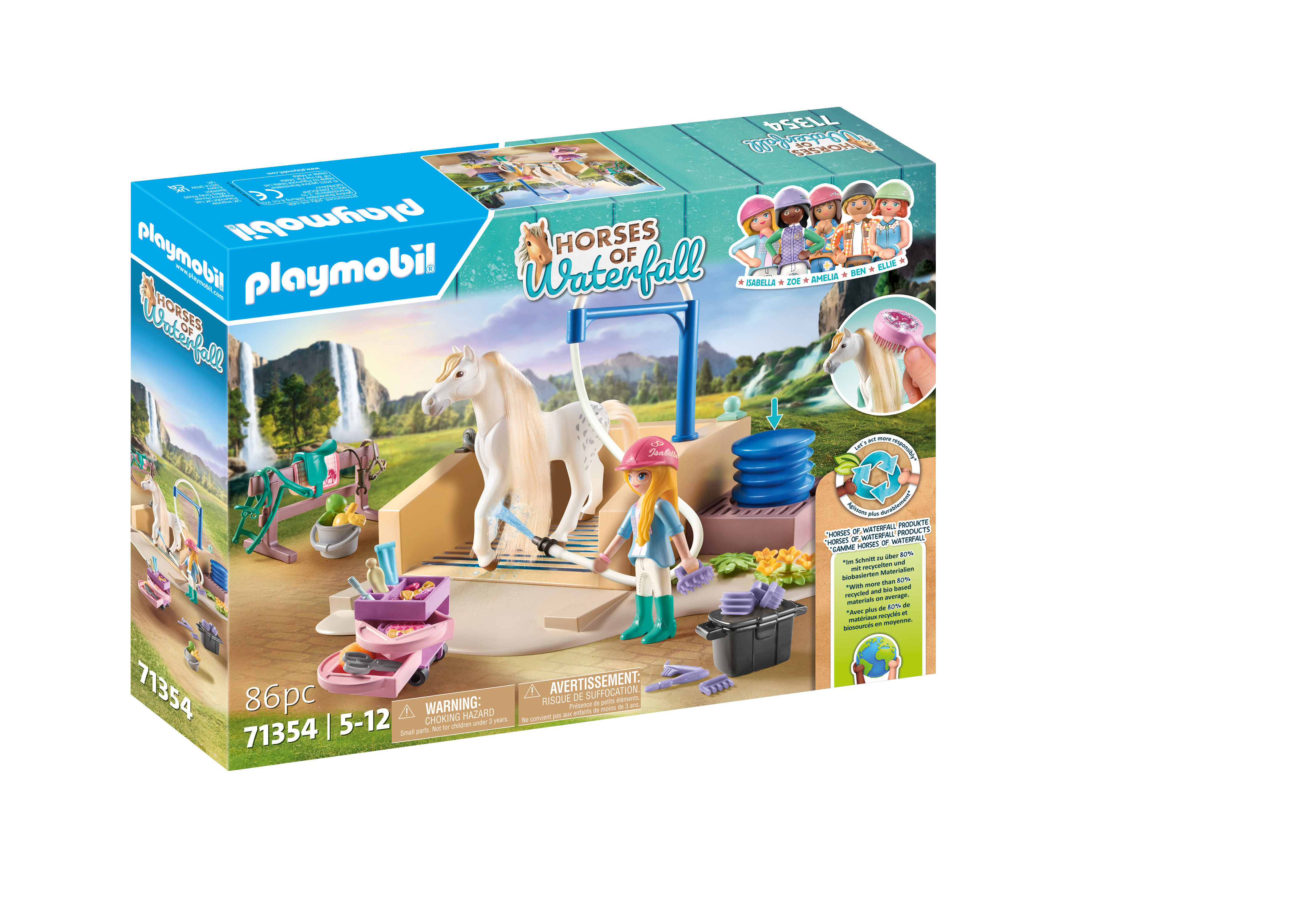 Playmobil Horses of Waterfall Isabella & Lioness mit Waschplatz