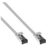 Patchkabel flach U/FTP Cat.8.1 TPE halogenfrei grau 0.3m (75813)