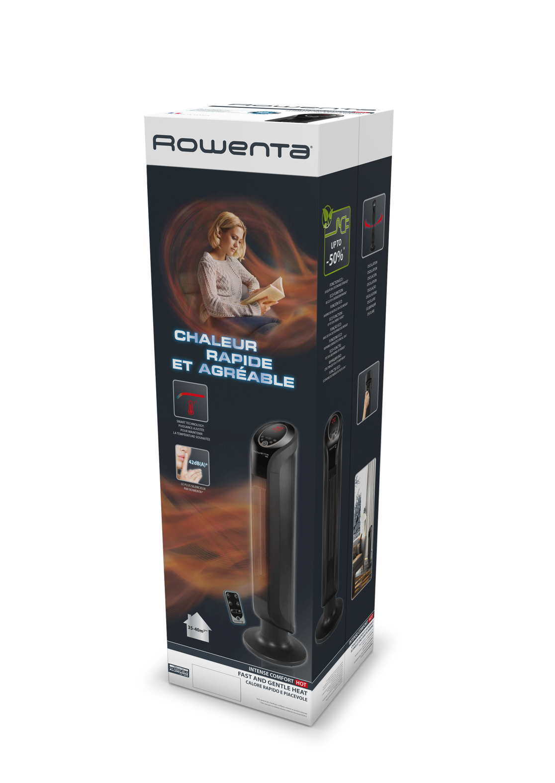 Rowenta Intense Comfort Hot SO9420 Keramik-Heizlüfter 2400 W Schwarz