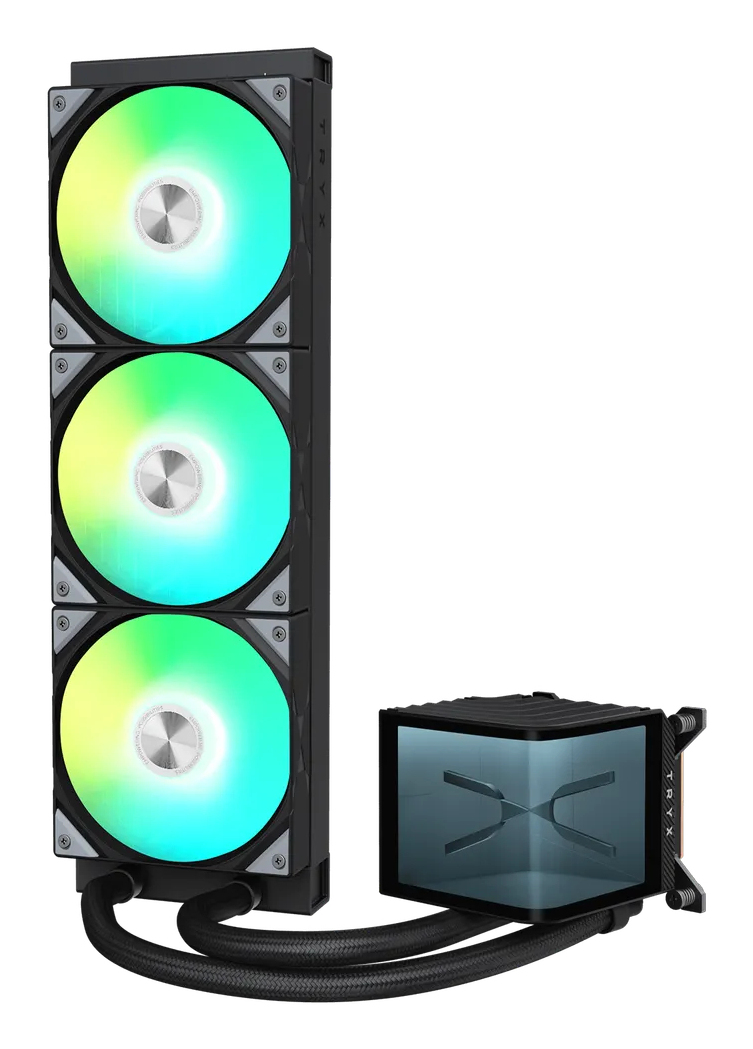 TRYX PANORAMA ARGB 360 AiO-Wasserkühlung 360mm 3D-AMOLED-Display Schwarz