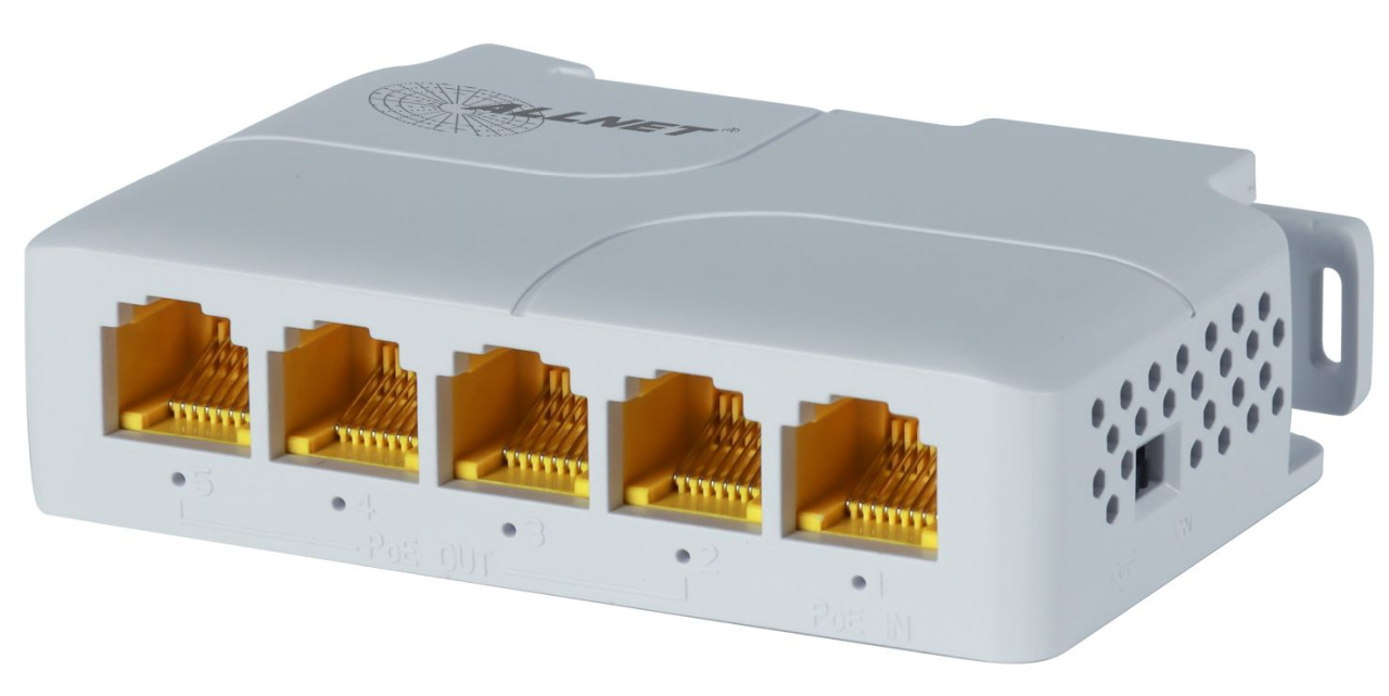 ALLNET ALL-SG8005PD-BT90 5-Port Gigabit PoE Switch 10 Gbit/s Weiß