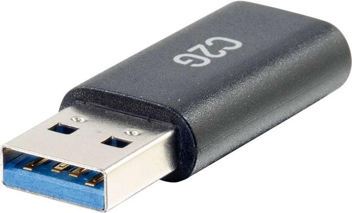 C2G USB-C auf USB-A Adapter SuperSpeed USB 3.0 5 Gbps Schwarz