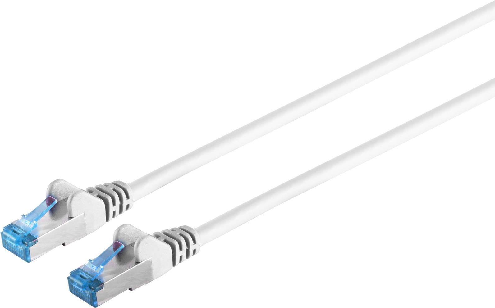 S/CONN maximum connectivity Netzwerkkabel-Patchkabel, cat 6A, S/FTP, PIMF, Halogenfrei, GHMT-ZERTIFIZIERT, weiß, 1,5m (75711-A1.5W)