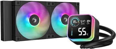 DeepCool LQ240 Prozessor Flüssigkeitskühlung 12 cm Schwarz 1 Stück(e) (R-LQ240-BKLSMW-G-1)