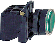 APC Schneider 1 Stück - Schneider Electric Leuchtdrucktaster gn LED MODUL 230V/1S XB5AW3 / 84060 (XB5AW33M5)