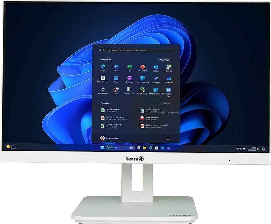 Terra All-in-One-PC 2420HA wh GREENLINE i5-14500 16 GB DDR5 1 TB SSD 23,8" Touch