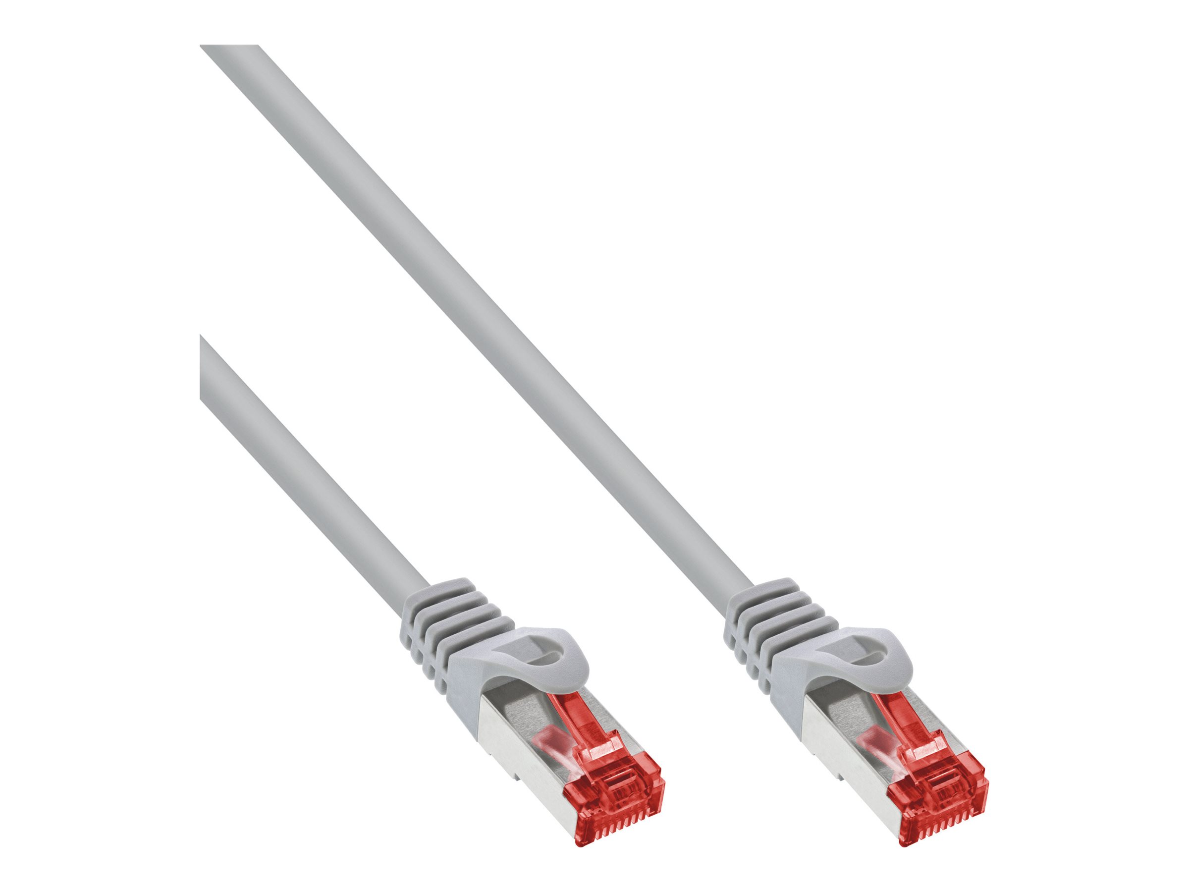 InLine B-76422 Patch-Kabel 25 cm CAT 6 S/FTP PiMF Grau (200 Stück)