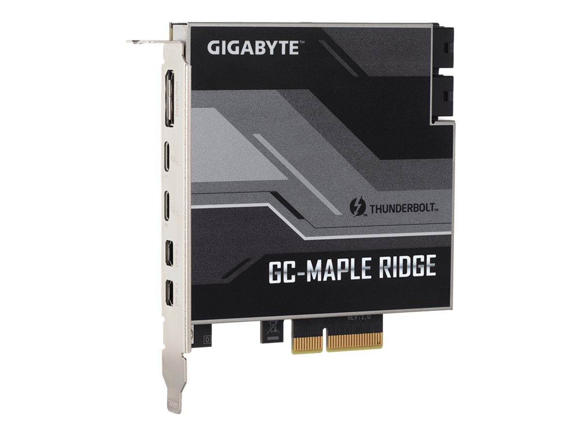 Gigabyte GC-MAPLE RIDGE Thunderbolt 4 Schnittstellenkarte PCIe 3.0 x4 Schwarz/Grau