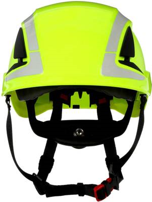 3M X5014V-CE Schutzhelm mit UV-Sensor, reflektierend, belüftet Neon-Grün EN 397, EN 12492 (X5014V-CE)