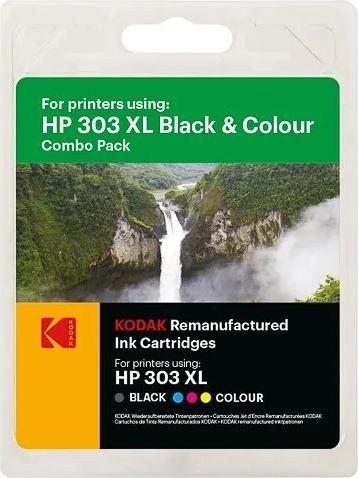 185H030317 KODAK HP PH6230 TINTE (2) 303XL 3YN10AE 1x12ml/1x10ml blk+col (185H030317)