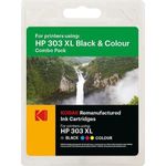 185H030317 KODAK HP PH6230 TINTE (2) 303XL 3YN10AE 1x12ml/1x10ml blk+col (185H030317)