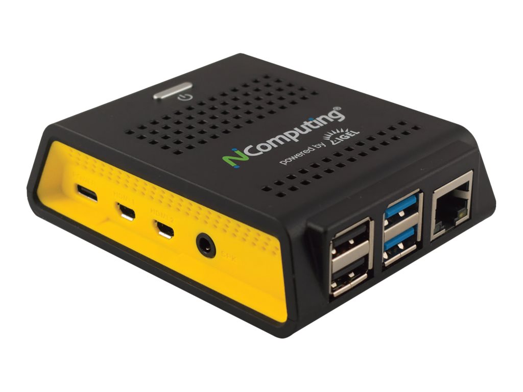 NComputing RX-series RX420 (IGEL) Thin Client BCM2711 1,5 GHz 2 GB RAM Schwarz, Gelb