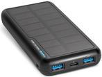 SBS Solar Powerbank USB/USB-C, 10.000 mAh, schwarz (TTBB10000SK)