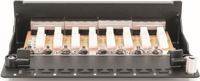 DIGITUS DN-91608SD Desktop Patch Panel 8 Port Cat6 geschirmt Schwarz