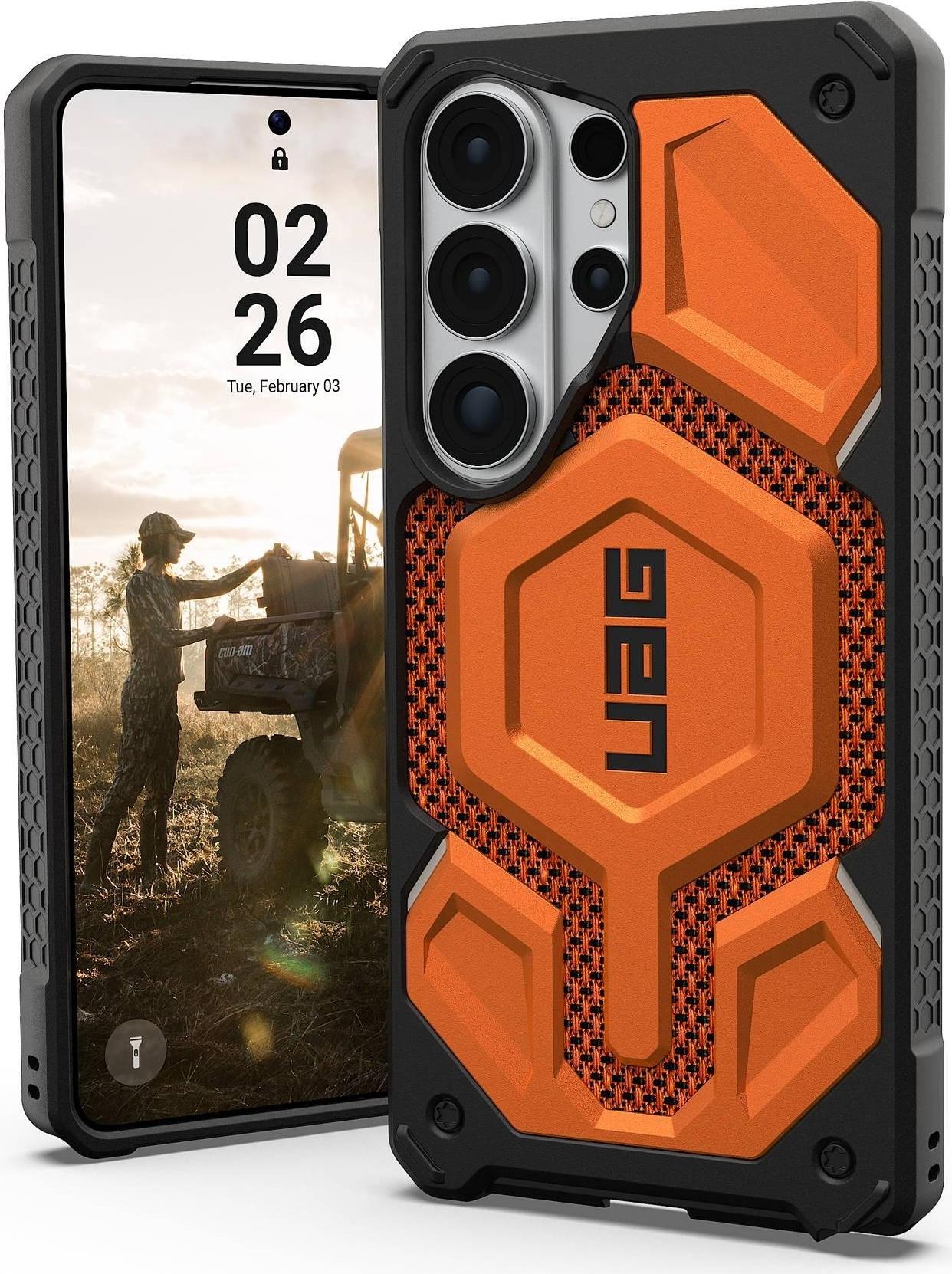 UAG Urban Armor Gear Monarch Pro Case mit Magnet-Modul | Samsung Galaxy S26 Ultra | kevlar burnt orange | 214513113997 (214513113997)