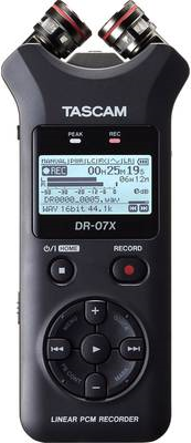 Tascam DR-07X Diktiergerät Flash card Schwarz (DR-07X)