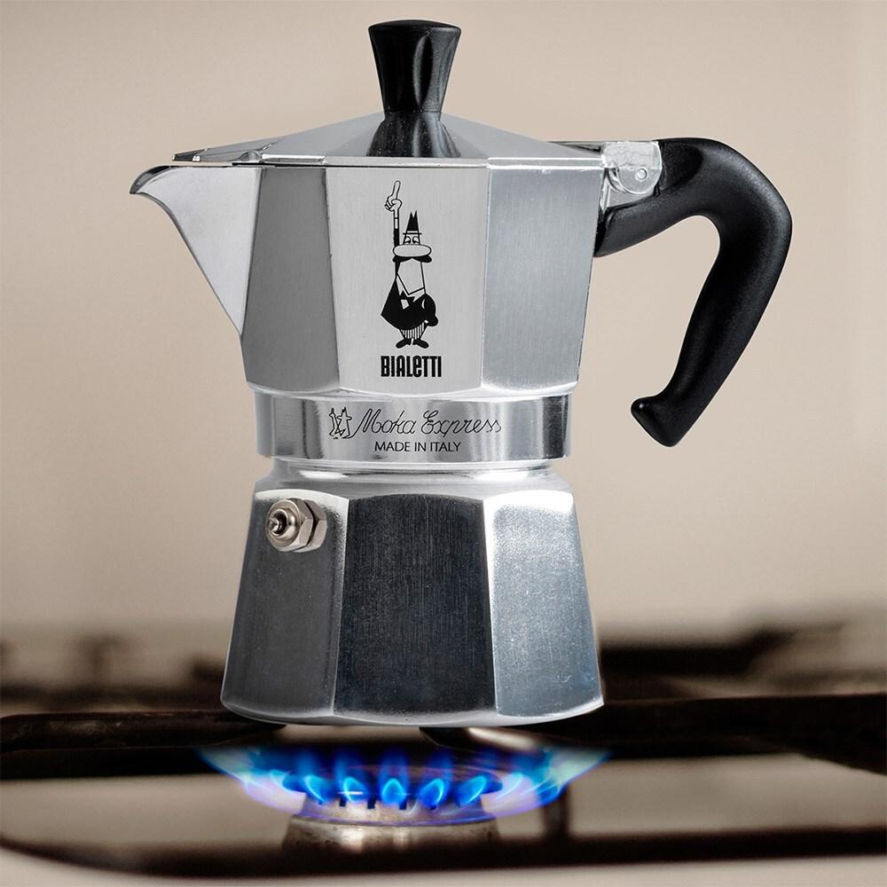 Bialetti Moka Express Espressokocher 12 Tassen 0,775 l Aluminium, Schwarz